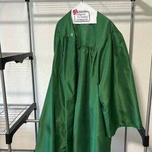 UNT (University of North Texas) graduation gown with pin